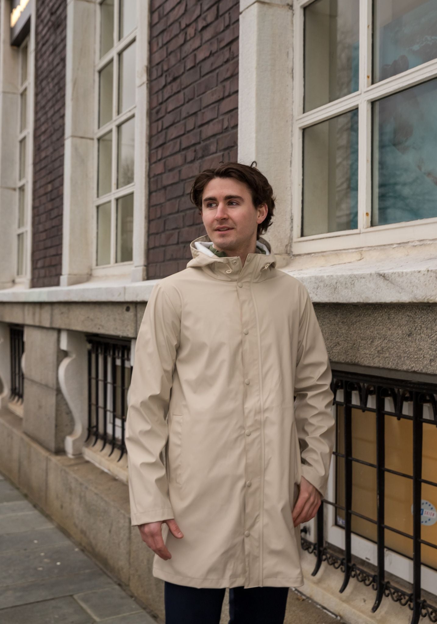 Magnus Regn Jakke - Beige/ Oatmeal